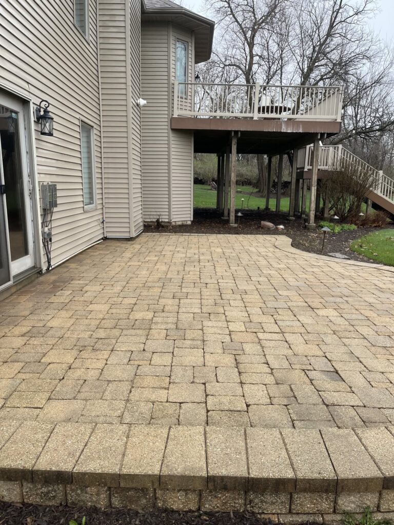 after driveway wash